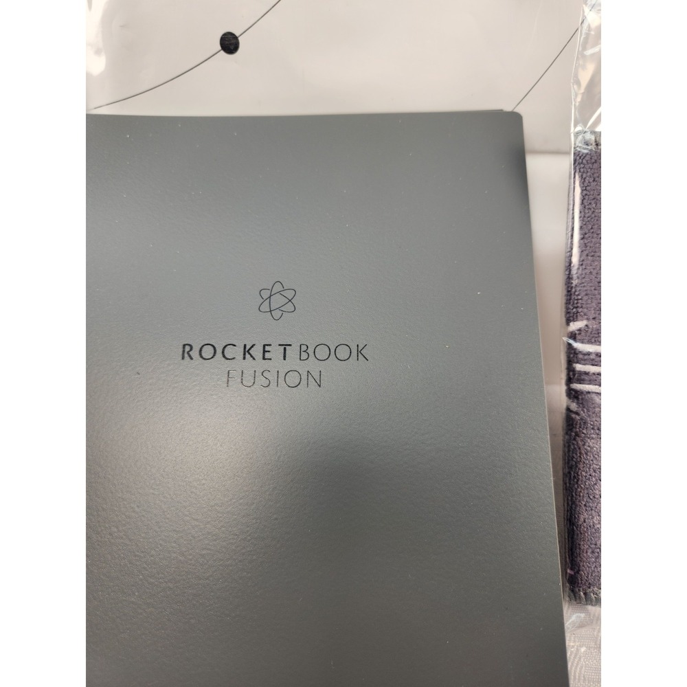 Rocketbook Smart Reusable Notebook Dot Grid Letter Gray Spiral Notebook New - Picture 2 of 5